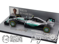 Mercedes F1 W06 Hybrid №6 Winner Monaco Grand Prix Formula 1, Nico Rosberg (2015) 417150106 [NT]