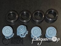 Диски с колпаками ГАЗ-24 Волга + резина (тип-3) (4шт) 43-504 [SS]