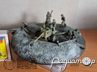 Виньетка «Немецкая противотанковая пушка ПАК-40 с расчётом» 440133 [ZI]