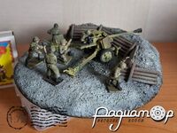 Виньетка «Немецкая противотанковая пушка ПАК-40 с расчётом» 440133 [ZI]