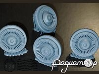 Диски с колпаками ГАЗ-13 Чайка (ранние) (4шт) ST129 [SS]