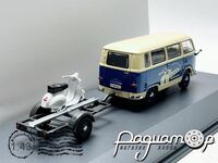 Ford Taunus Transit FK 1000 Minibus Vespa Garage with Piaggio Vespa 150 Gs (без фигурки) (1958) 03200