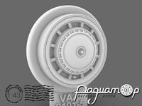 Диски с колпаками ВАЗ/АЗЛК + резина (тип-3) (4шт) 43-512 [SS]