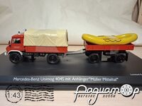 Mercedes Unimog 404S mit Anhanger 