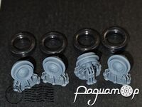 Диски ЗАЗ 966/968 с колпаками + резина МИ-16 (4шт) 43-518 [SS]