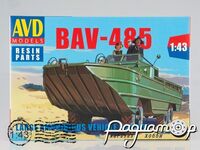 Збірна модель Великий автомобіль водоплавний БАВ-485 1352AVD