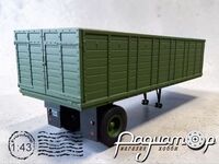 Полуприцеп бортовой (высокий борт) (одноосный) 223978 [MA]