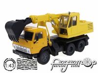 Legendas Teherautok a Multbot №25, КамАЗ-5511 Экскаватор ЭО-3532 (1977) LTM025