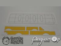 Обшивка салону та Імітація стель для ЛАЗ-695Н (варіант-1) 516106