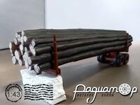 Напівпричіп-лісовоз із колодами (двохосний) 223965