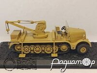 Drehkran 6t auf sch. Zugkraftwagen 18t (Sd.Kfz. 9/1) sch. Pz. Abt.502 Bologubowka USSR (1943) 667651 [IS]
