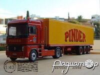 Renault Magnum AE 380 з напівпричепом-рефрижератором PINDER (1990) 223988 [MA]