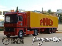 Renault Magnum AE 380 c полуприцепом-рефрижератором PINDER (1990) 223988
