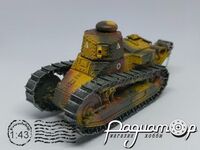 Легкий танк Renault FT-17 с клёпаной башней (1917) 629047 [CA]