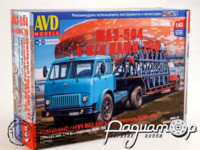 Сборная модель Седельный тягач МАЗ-504 с полуприцепом НАМИ-790 7088AVD [SV]
