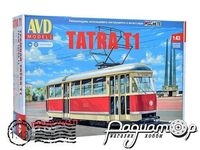 Збірна модель Трамвай Tatra T1 4068AVD [MA]