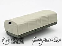 Кузов бортовой с тентом (Tatra 813 8?8 Kolos) 513041 [SV]***