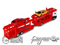 Scania Streamline Автовоз (в комплекте BMW X6 и Corvette C6-R) (2004) 250415U [KD]