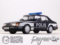 Полицейские машины мира №72, Saab 900 turbo Полиция Финляндии (1978)***