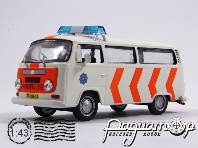 Полицейские машины мира №17, Volkswagen Transporter T2 Полиция Нидерландов (1967) PMM17 [IS]