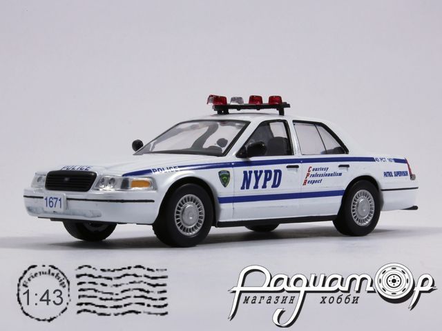 Полицейские машины мира №7, Ford Crown Victoria полиция США (1998) PMM07 [IE]