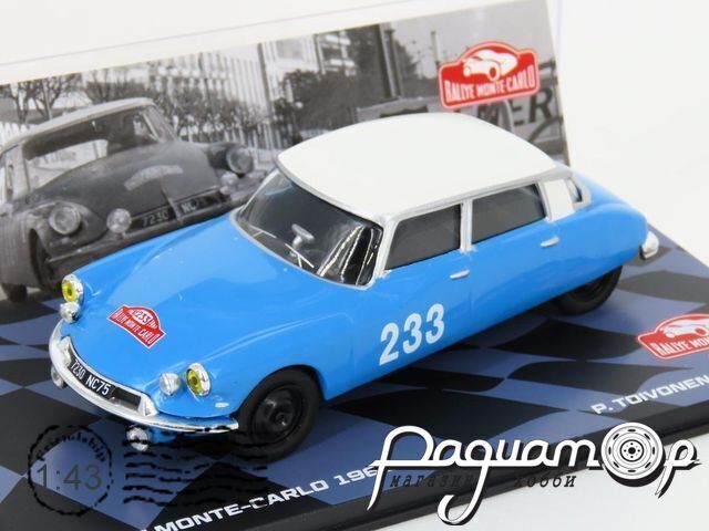 Citroen DS 19 №233 Rallye Monte-Carlo, P.Toivonen - A.Jarvi (1963) 512792 [SV]