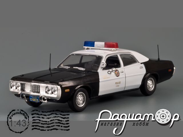 Полицейские Машины Мира №53, Dodge Coronet Полиция Лос-Анджелеса (1973) PMM53-2 [MA]